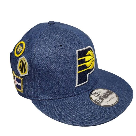 New Era Indiana Pacers Hat Mens Snapback 9Fifty NBA Blue Basketball NWOT - Picture 1 of 13